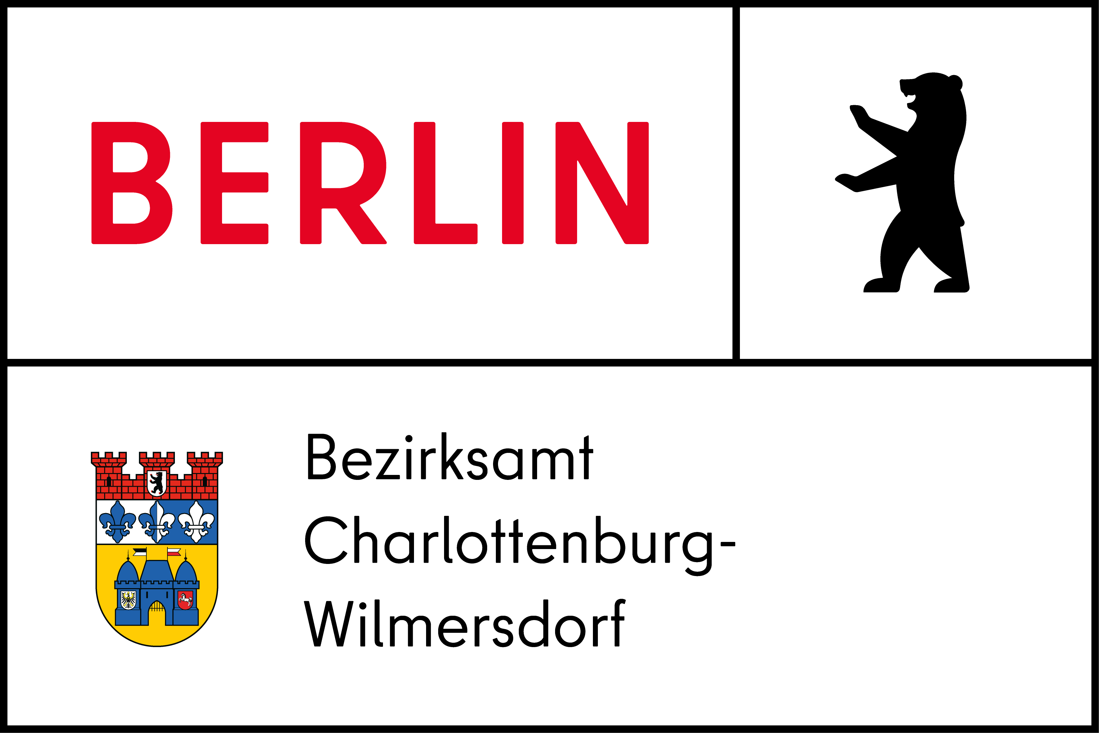 Logo Bezirksamt Char-Wilm mit Berlin